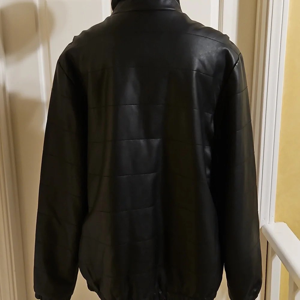 OBEY Men's Black Vegan Jacket Coat - L